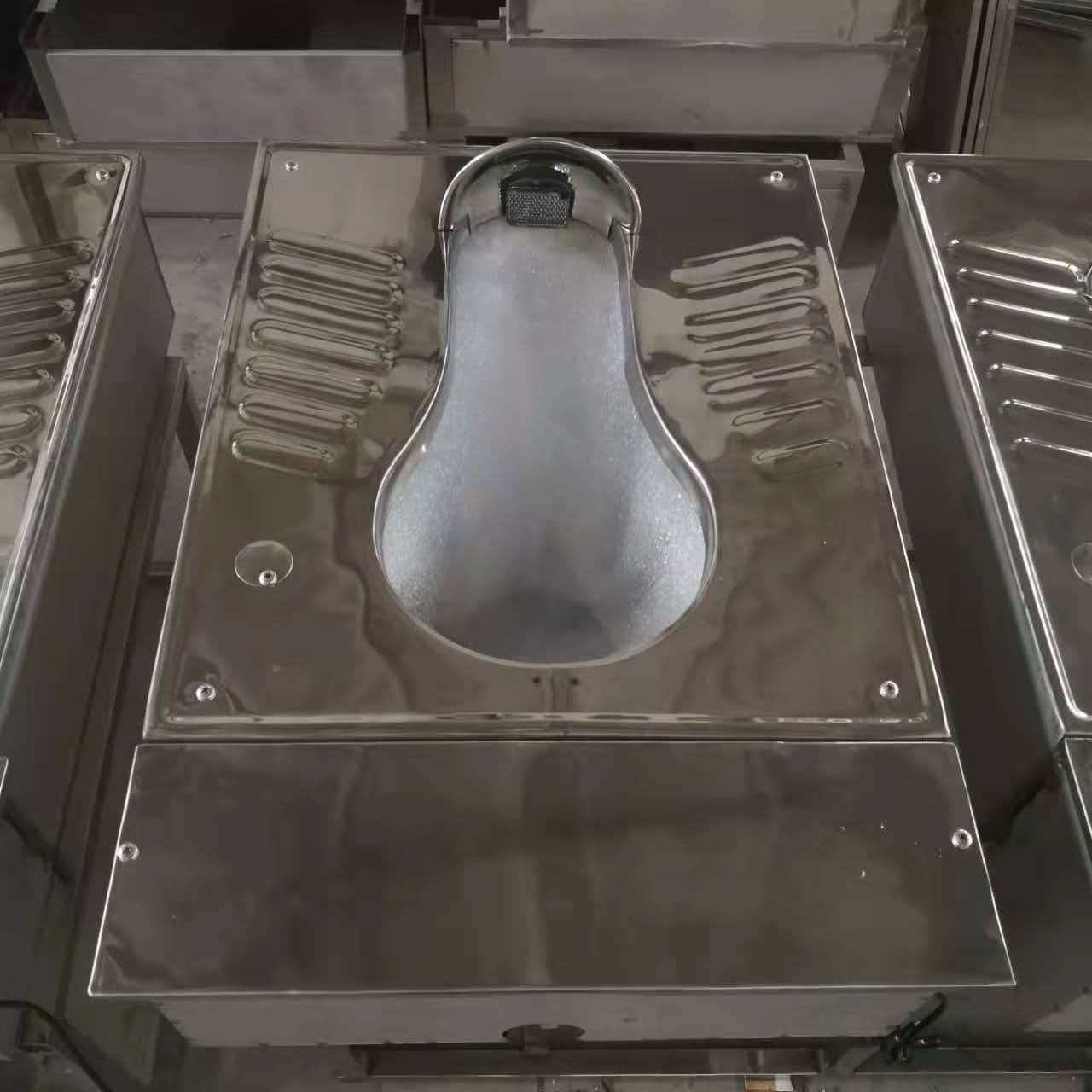 海兴不锈钢水冲蹲便器